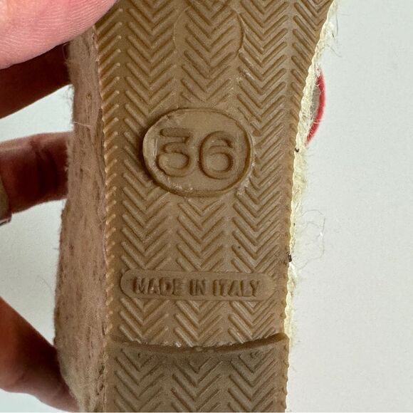 Clorinda Antinori Coral Nubuck Suede Espadrilles 36/6 - Picture 10 of 10